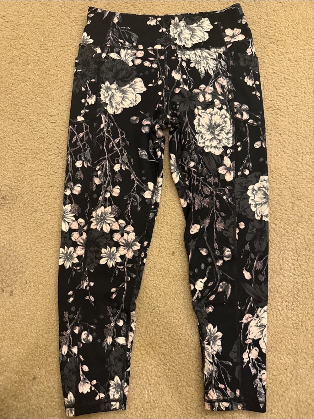 Victoria's Secret Black Active Leggings with Pockets